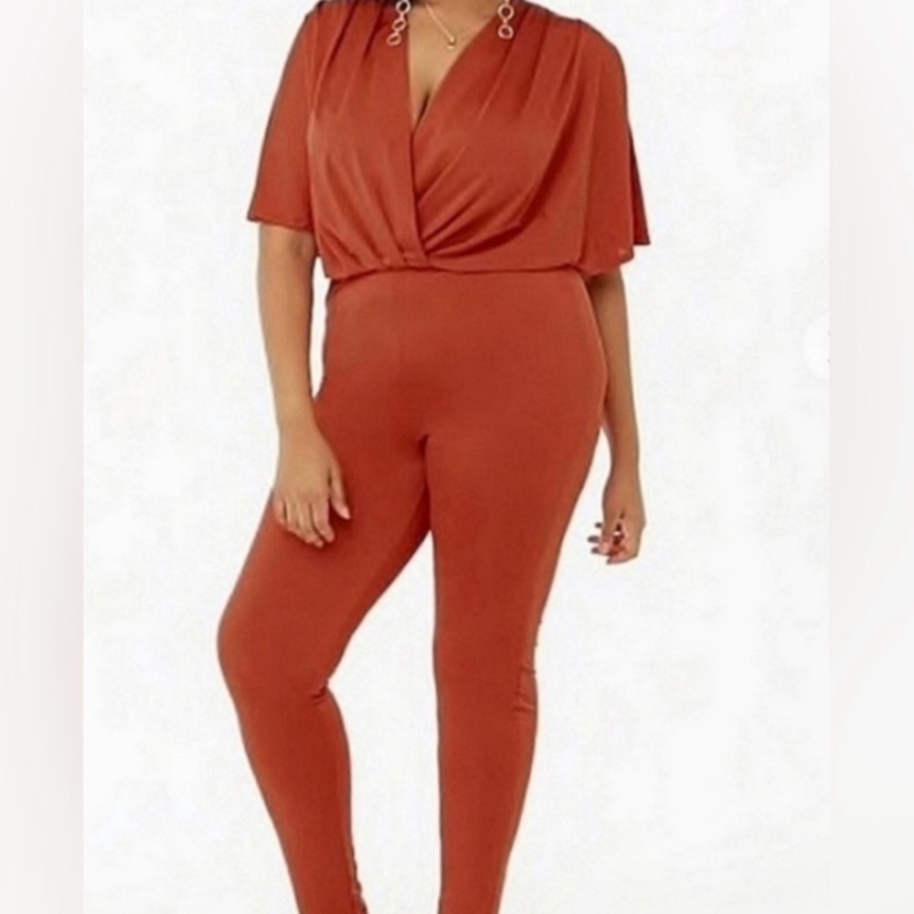 Modern Rust Jumpsuit